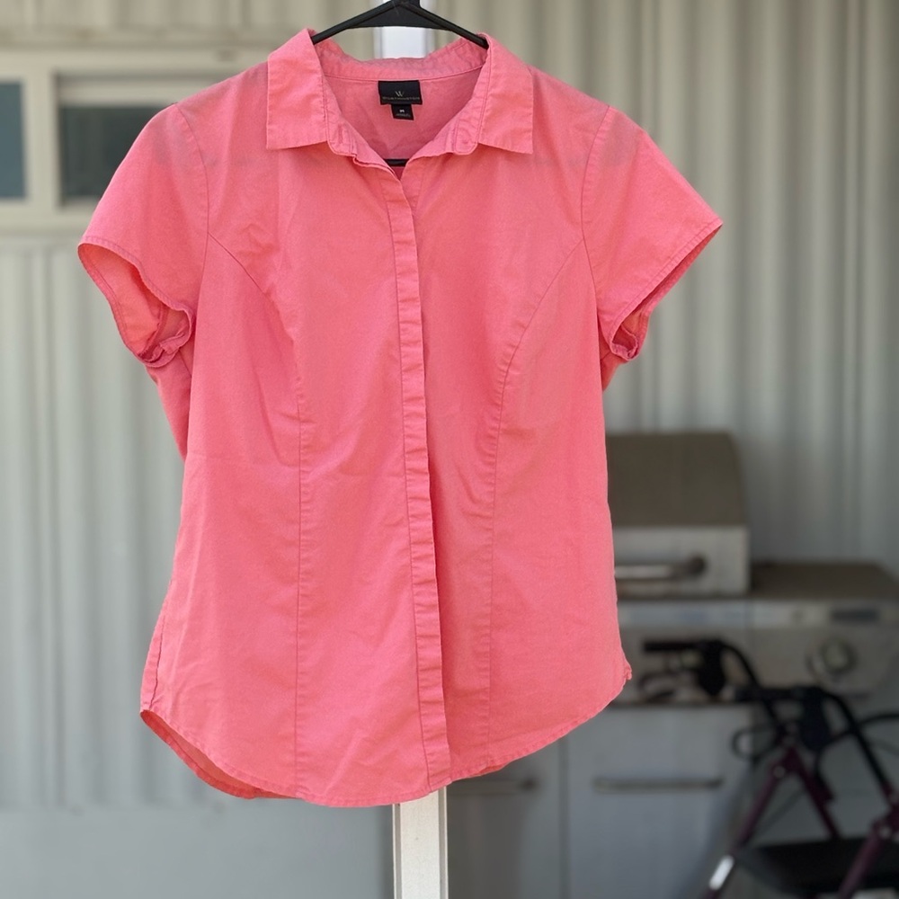 Women's Pink Short Sleeve Top